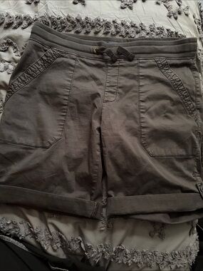 Denver Hayes Gray Casual Drawstring Bermuda Shorts
